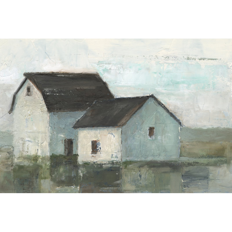 Barn at Sunset II by Ethan Harper - Painting, 81 cm H x 122 cm W, Wrapped Canvas