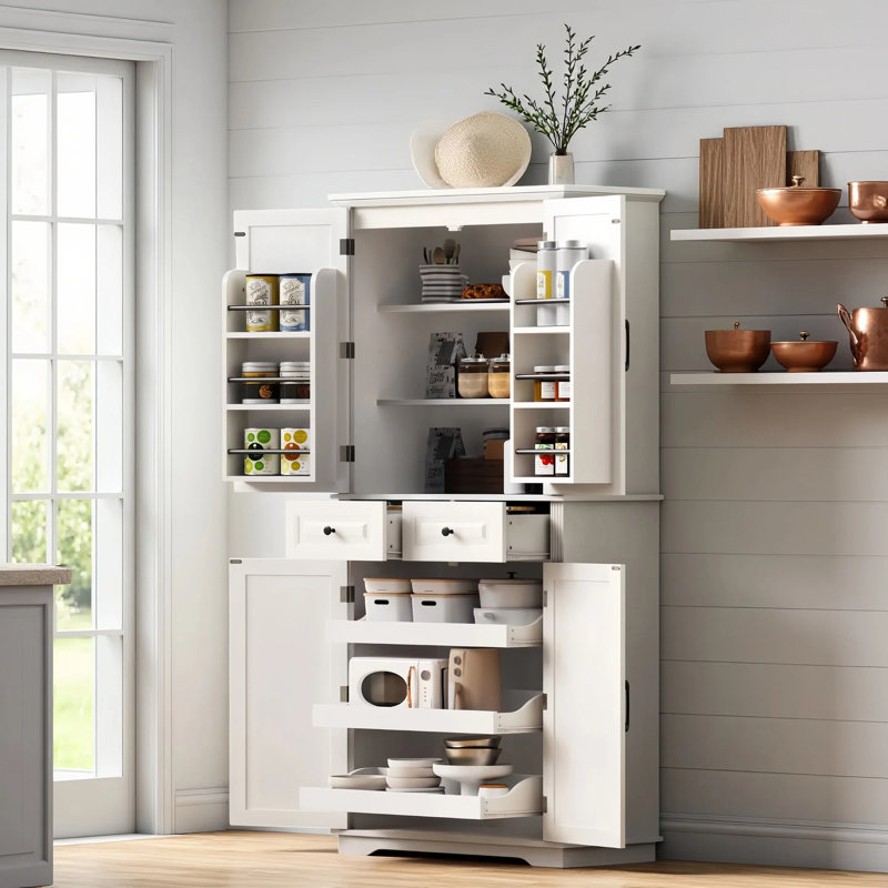Armoire de cuisine Farmhouse, Blanc
