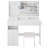 41" Large Size Left Drawer Desktop Vanity Table+Cushioned Stool Dresser Set, 2 AC+2 USB Power Station, Hair Dryer Stand, Extra Large Touch Control LED Mirror, 3-Color Switch, Makeup Vanity-182914114