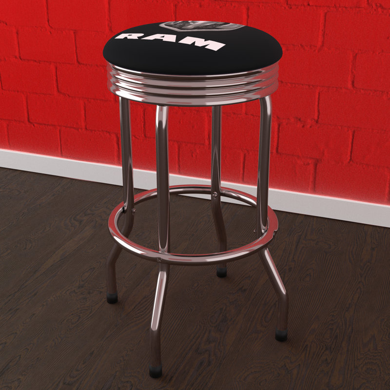 Tabouret 31 non fini, Cadre noir / argent