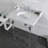 Kingston Brass Pemberton 30-Inch Carrara Marble Console Sink with Acrylic Legs (8-Inch, 3-Hole)-72887920