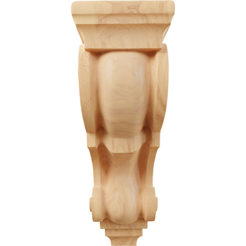 Corbeaux de bois prêts à être peints ou teints - H 10 po x l 5 po, Chêne