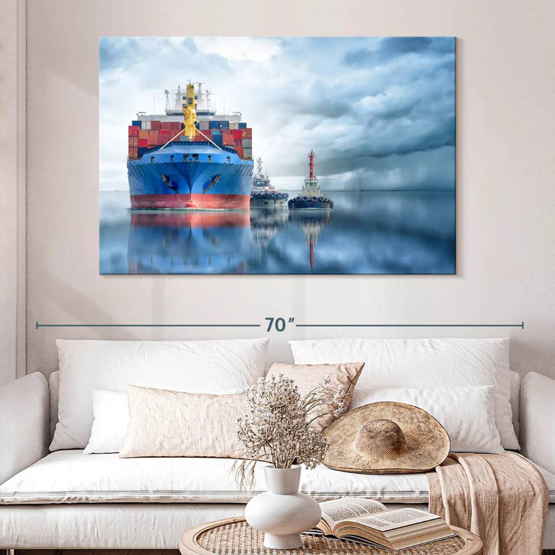 Mehar Container Cargo Ship, 34" H x 51" W
