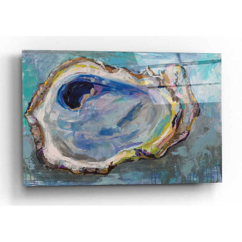 «Oyster Two» par Jeanette Vertentes, art mural en verre acrylique, H 12 po x l 16 po x P 0,13 po