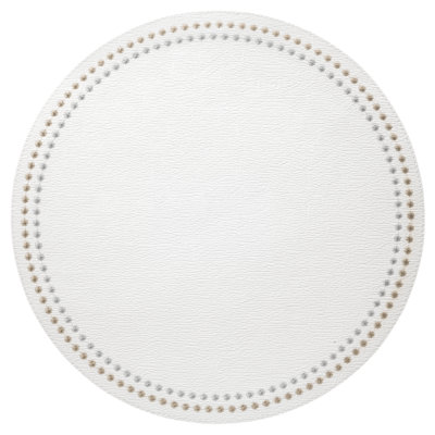 Pearls Vinyl Round Placemats