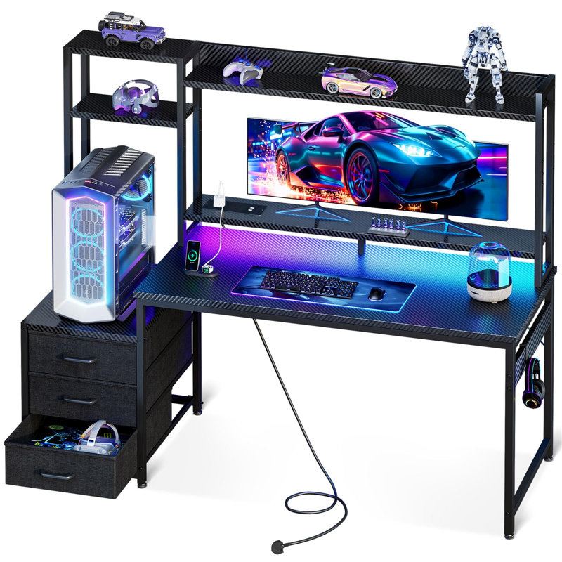 Computer Desk, 150.5cm x 137.5cm W x 48cm D