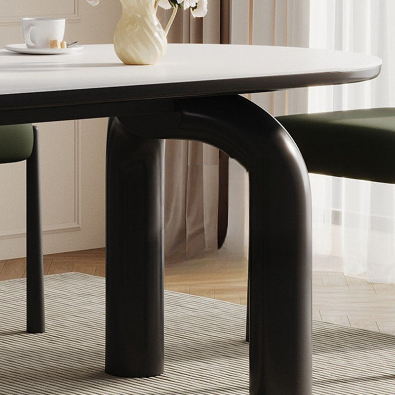 Durable Vintage Rock Panel Dining Table Sets., 29.92"H x 70.87"L x 31.5"W
