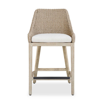 Amey Outdoor Wicker Counter Stool