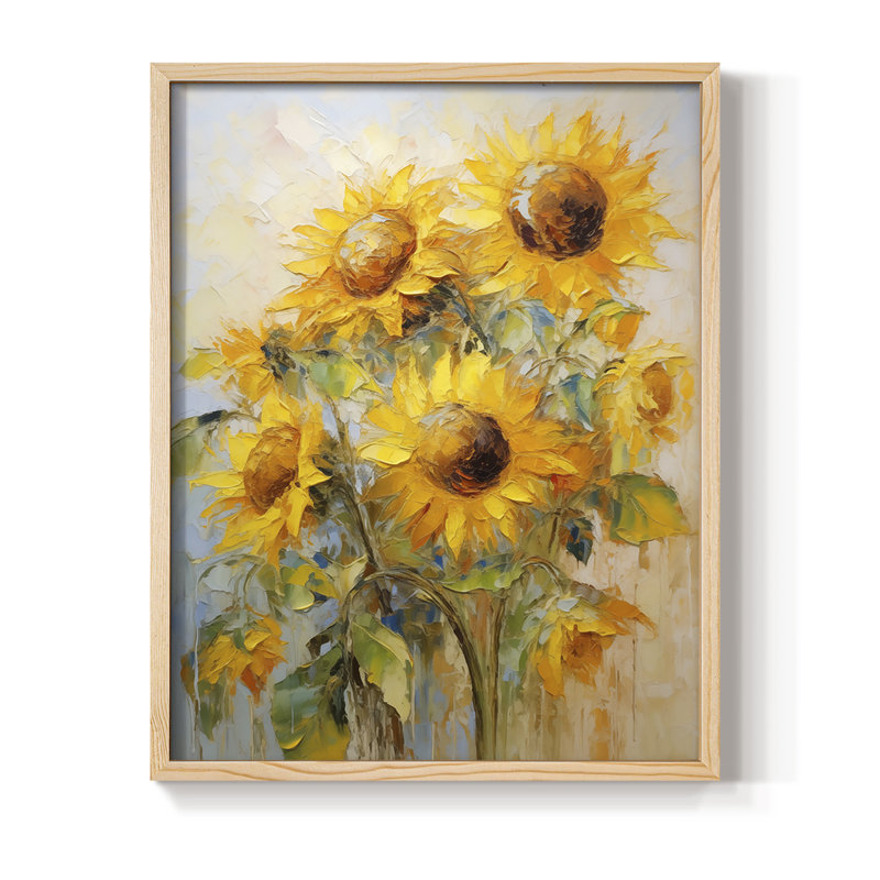 FLORAL Series CDLVII Framed Print - Solid Wood, 11" H x 9" W