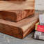 Burruss Solid Wood Block End Table