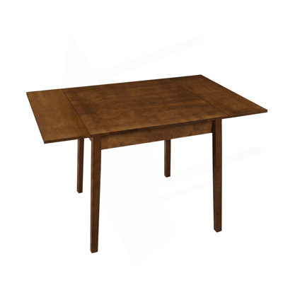 31"- 47" Extendable Dining Table for 4, Folding Kitchen Table with Solid Wood Legs, Saving Space, Rectangular Drop Leaf Table for Living Room, Dining