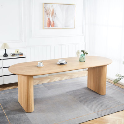Table de salle à manger pour 4 à 6 personnes, bureau extensible et table basse, chêne, piédestal Design Concept, table basse de loisir, prix après-vente bas