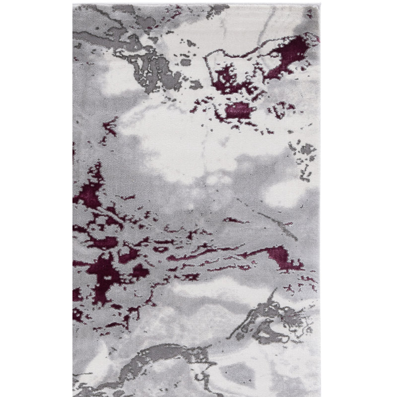 Tapis gris / rouge Bowersville Craft 800, Tapis de couloir 2 pi 3 po x 8 pi