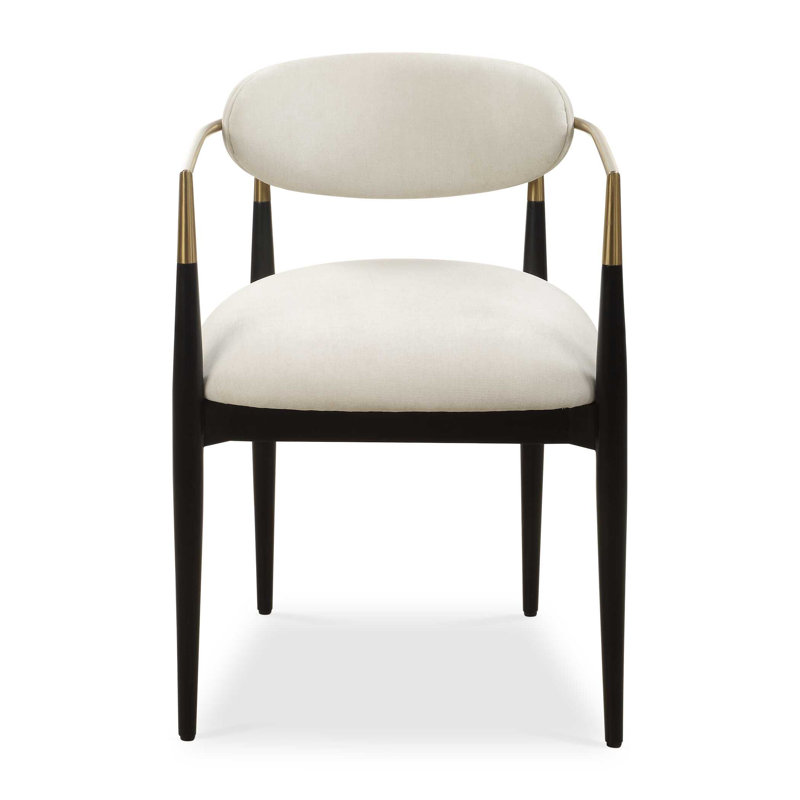 Chaise de salle à manger blanche Uttermost Moxie