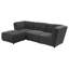 Fauteuil rembourré gris anthracite Ortega
