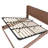 Lift Storage Bed Frame With Grooved Wooden Platform - No Box Spring Needed, Ultra Quiet & Anti-Squeak Design