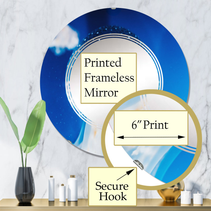 Miroir de salle de bain sans cadre, 32 po x 32 po