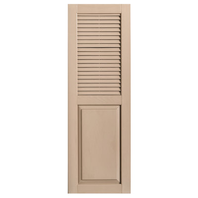 Cathedral Top Combination Shutters Pair