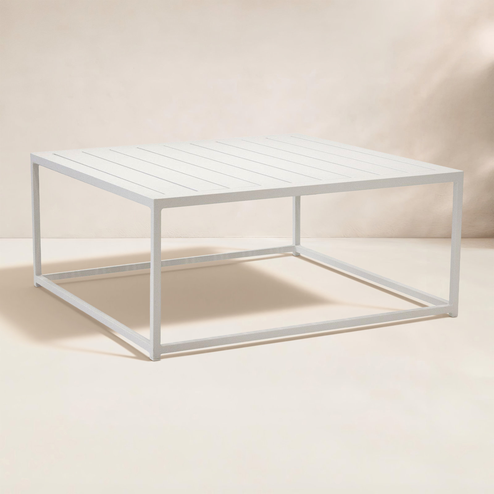 Marselia 36 " Patio Side Table, White