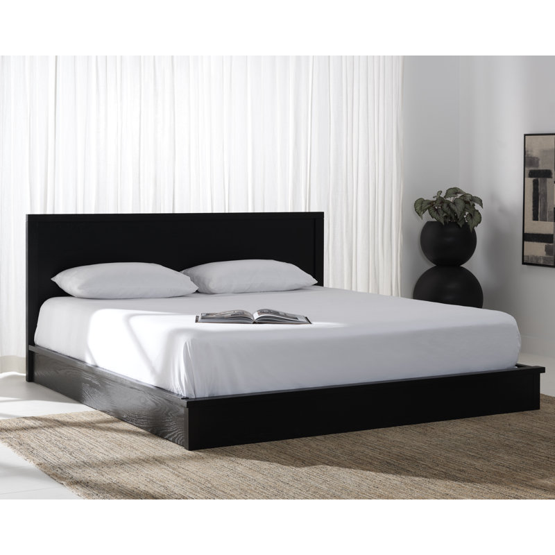 Sauger Platform Bed, King, Black
