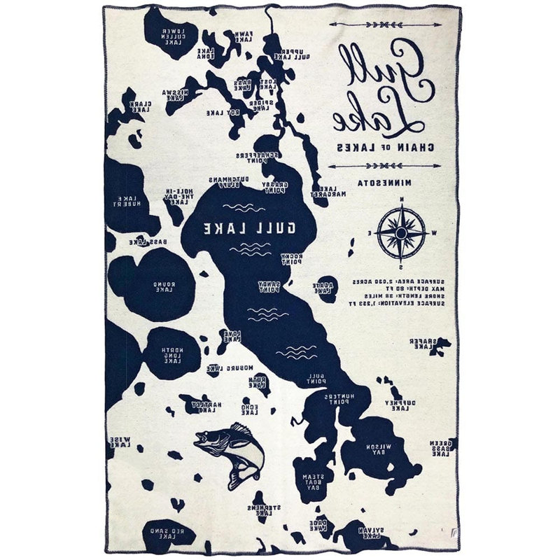 Gull Lake Wool Throw Blanket