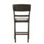 Contemporary Brown Upholstered Counter Height Dining Chairs With Flared Legs, 2Pc Curve Back, Of 2-278520175