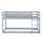 Twin Over Twin Solid Rubber Wood Floor Bunk Bed – Ladder & Strengthened Slat Bed Platform-317446244