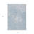 HomeRoots 3' X 5' Sky Blue And Denim Blue Abstract Washable Indoor Outdoor Area Rug