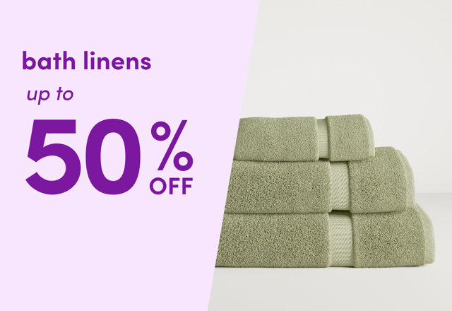 bath linen sale.