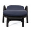Chaise longue brun foncé avec coussin de soutien - 58,93 lb. Poids du coussin en polypropylène