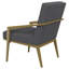 Fauteuil d'appoint rembourré en métal Kirra-1654302493