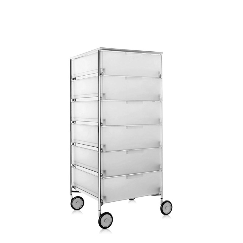 Mobil Drawer Storage, Translucent Ice, 2 Hi, Without Wheels