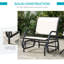 Fauteuil oscillant Outsunny (excluant la table)