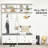 Hall Tree With Storage Bench And Coat Rack, Multifunctional Entryway Organizer With Shelves, Cabinet, And Drawers, White