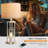 Set Of 2 Farmhouse Table Lamps With USB C+A Charging, 3-Way Dimmable Touch Control, Includes 4 LED Bulbs, Rustic Industrial Design For Bedroom, Living Room, And Office