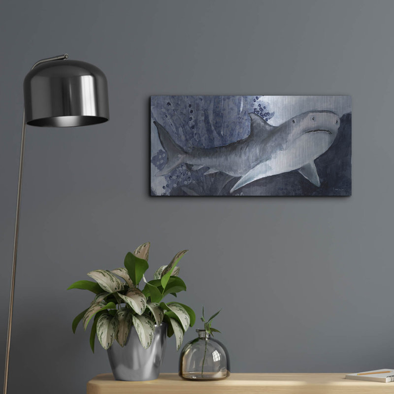 «Shark Swim 2» par Stellar Design Studio, H 12 po x l 24 po