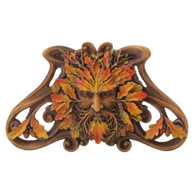 Plaque murale en érable d'automne vert multicolore L 5,71 pouces Keyah
