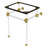 Kingston Brass Templeton Acrylic Console Sink Legs-31820062