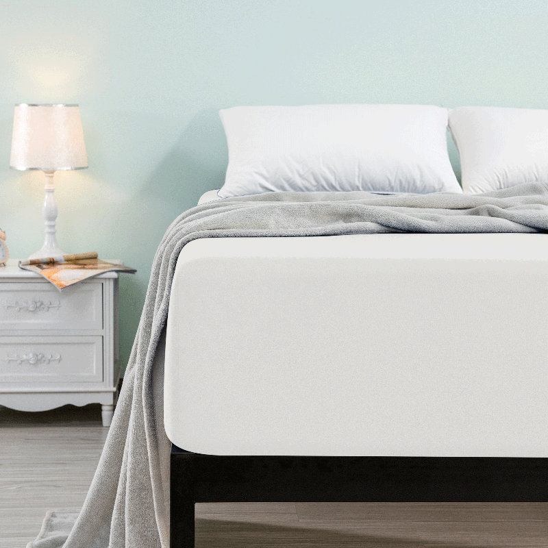 Protège-matelas ajusté ultra doux, Jumeau, Blanc