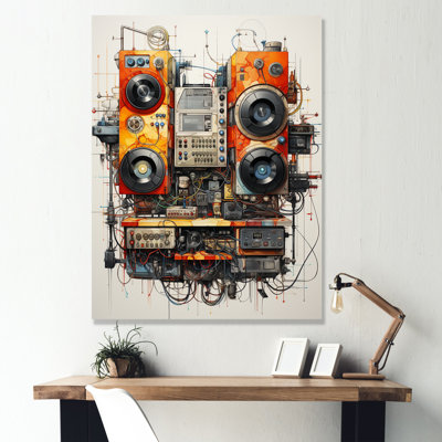 Schéma d'un plateau tournant I sur toile