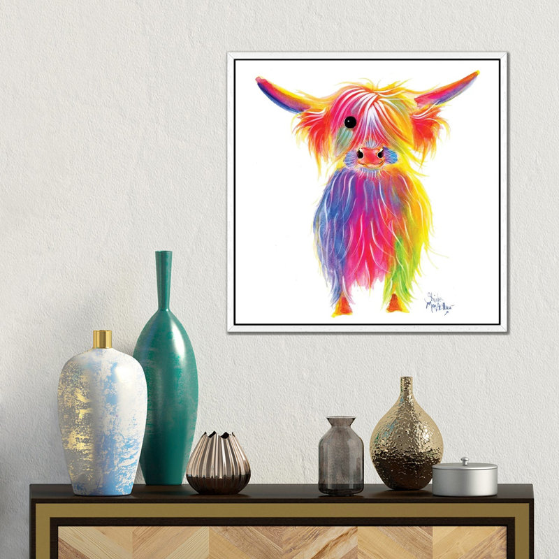 Tottie II by Shirley Macarthur - Gallery-Wrapped Canvas Giclée on Canvas, 45.72 cm H x 45.72 cm W, White Framed