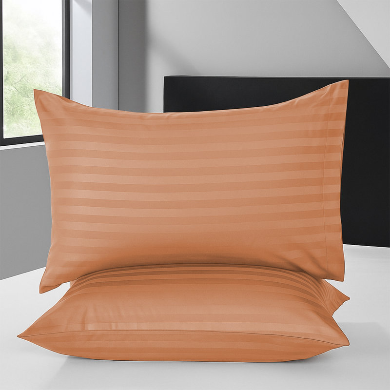 Microfiber Machine Tufted Pillowcase Case Pack, Peach