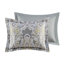 Édredon pour très grand lit gris avec accents décoratifs et confort 100% coton-119106383