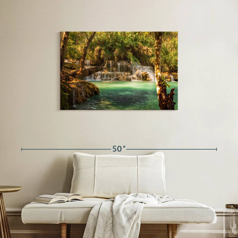 Alvord Majestic Kuang Si Falls, H 24 po x l 36 po