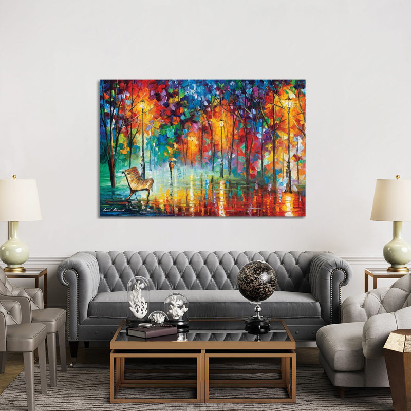 Hidden Way by Leonid Afremov - Wrapped Canvas Giclee Art Print, 152.5 cm H x 101.5 cm W