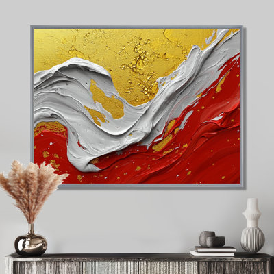 Chaos, harmonie du lever du soleil, peinture IV - fractales, art mural