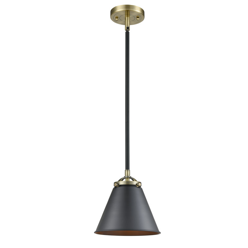 Donovan 1 - Light Oil Rubbed Bronze Single Pendant, Black Antique Brass, No Bulb Included, Matte Black