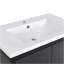 Lavabo de salle de bain rectangulaire monotrou 30 po x 18 po, lavabo de meuble-lavabo seulement, blanc (robinet et armoire non inclus)