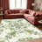 Sage Moss Green Floral carpet-easy to clean, machine-washable, soft and comfortable; suitable for door mats, kitchens, living rooms, bedrooms, corridors, and laundry areas. Easy to clean, durable carpet for home decoration.-129603508