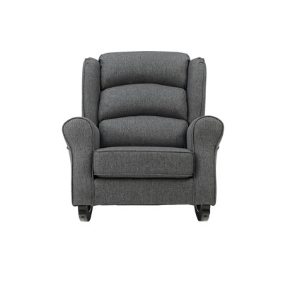 Fabien Gray Fabric Rocking Chair